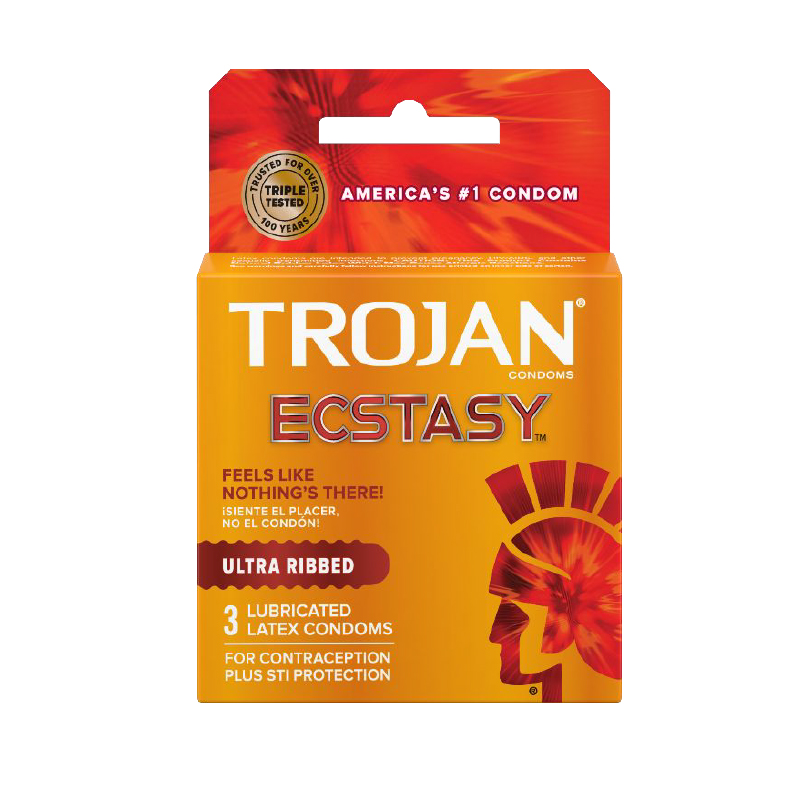 Trojan Ultra Ribbed Ecstasy 2-Pack
