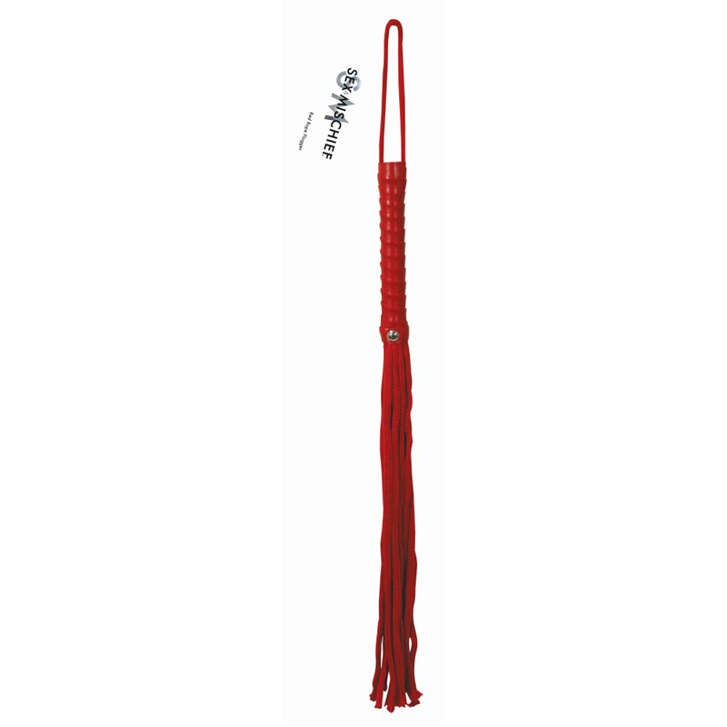 Sex & Mischief Rope Flogger Red