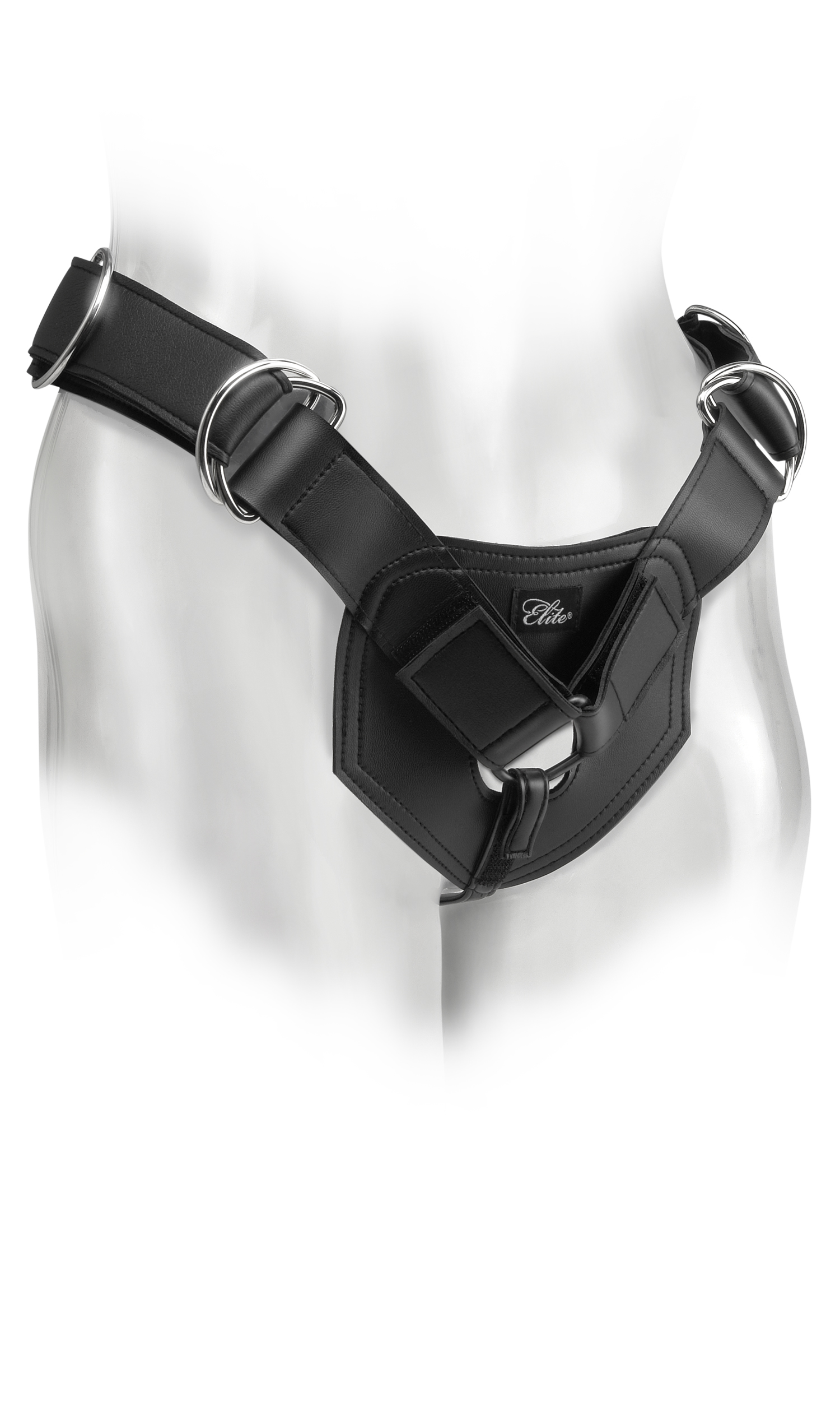 Adjustable Universal Heavy-Duty Strap-On Harness Black