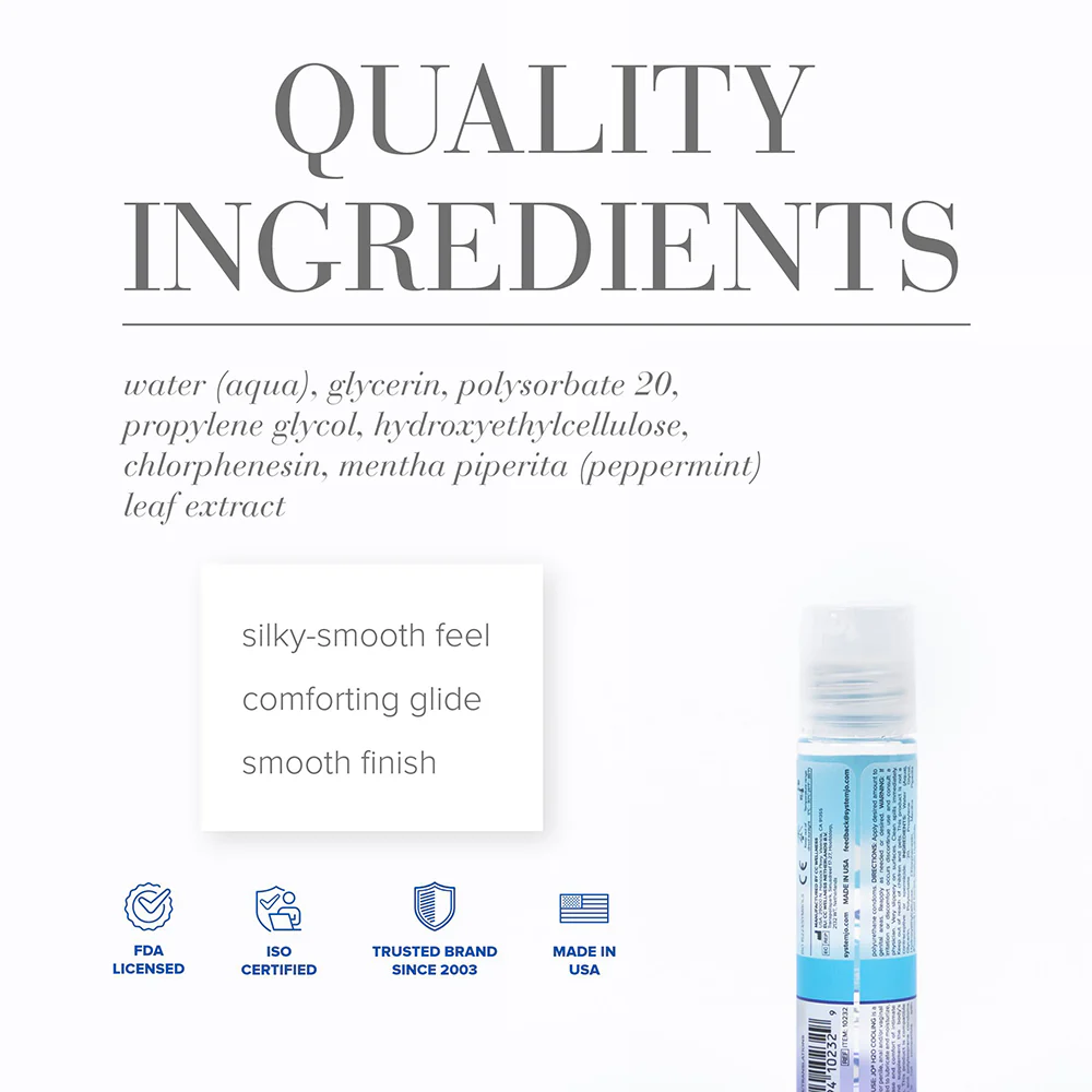 JO H2O Cooling Water-Based Lubricant 1 oz.