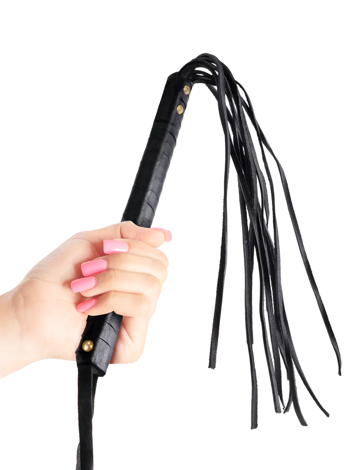 Cat-O-Nine Tails Flogger Black