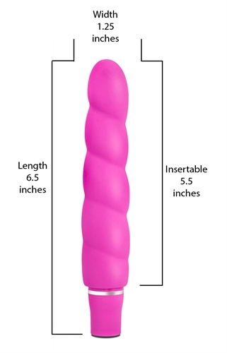 6.5 in. "Anastasia" Silicone G-Spot 10-Function Vibrator