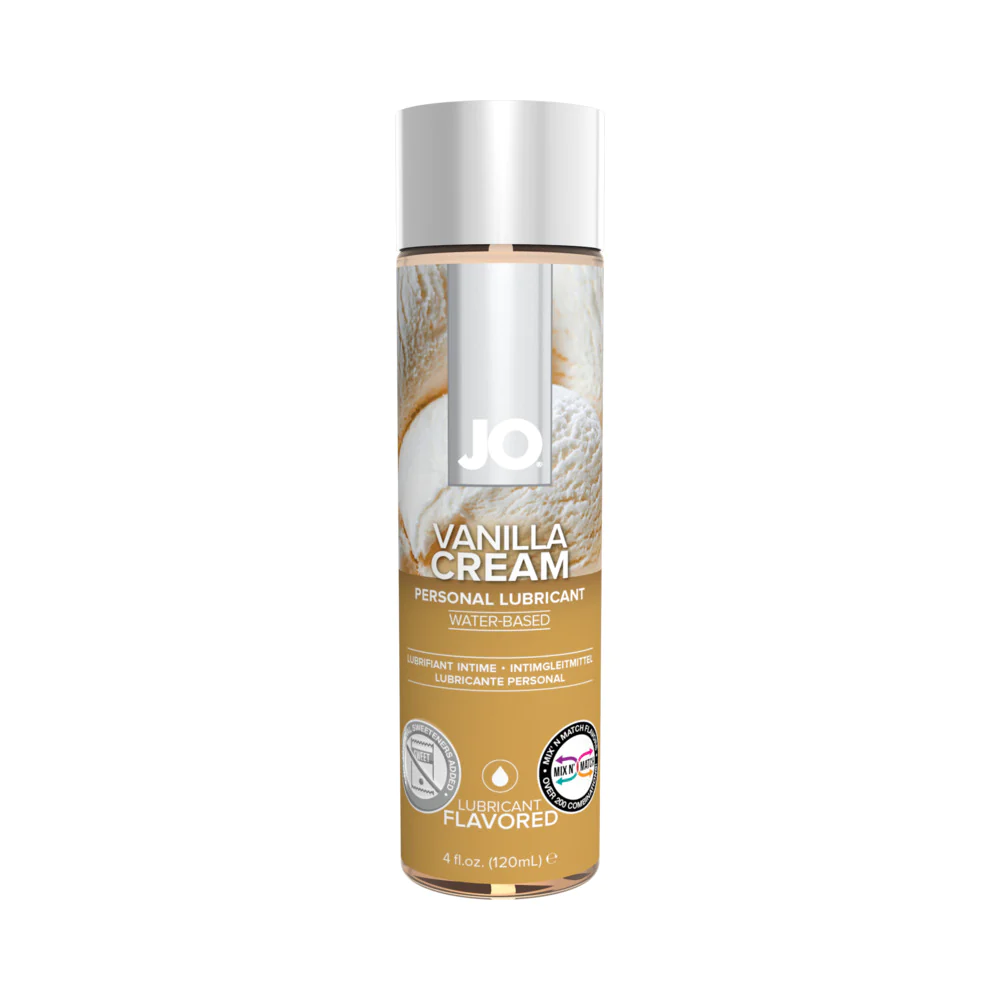 JO H2O Vanilla Cream Flavored Water-Based Lubricant 4 oz. (45144) | SlipDix.com