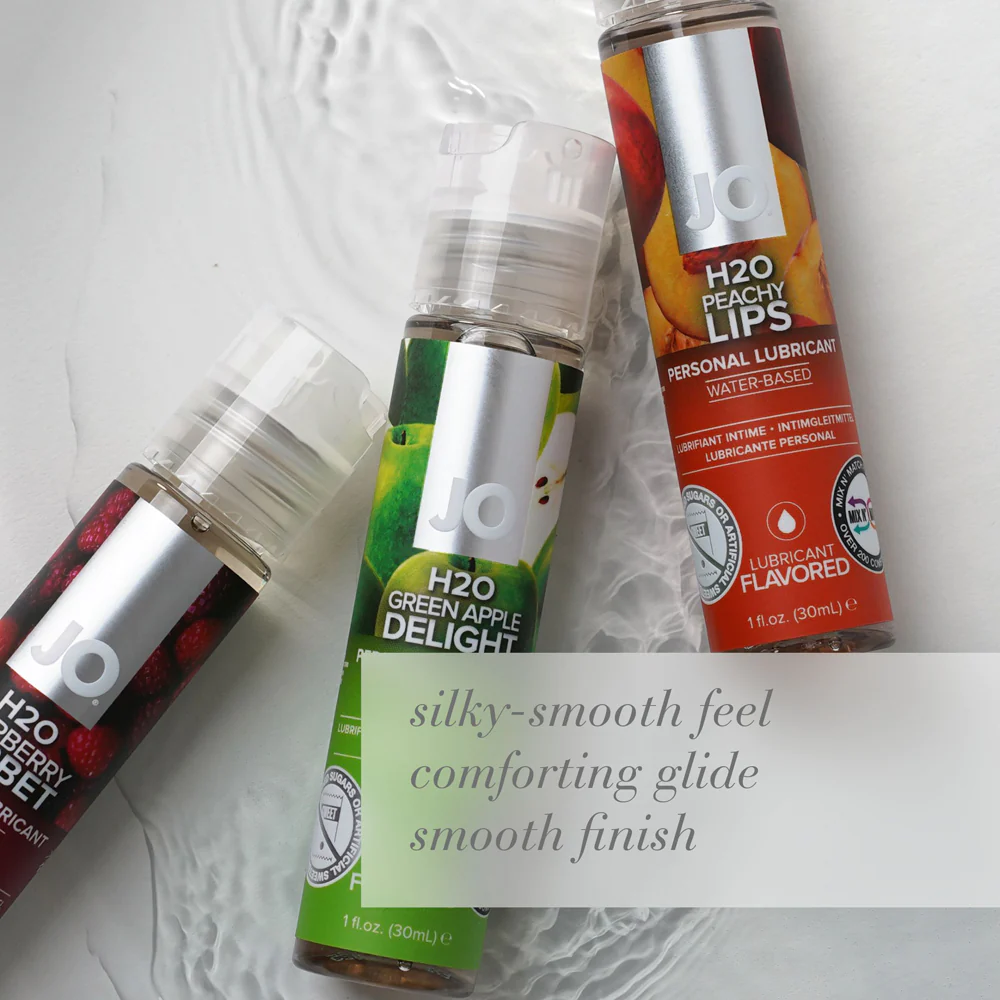 JO H2O Green Apple Delight Flavored Water-Based Lubricant 4 oz. (45145) | SlipDix.com