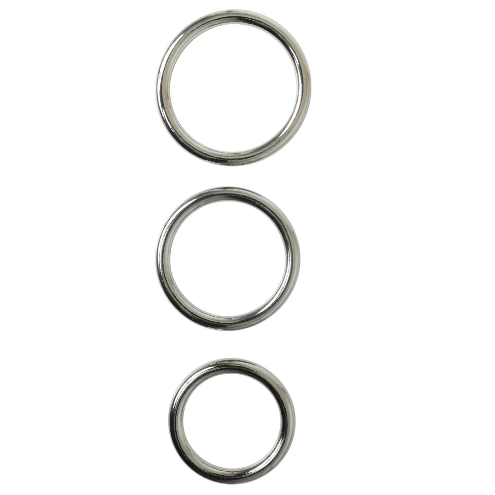 Metal O-Ring 3-Pack Silver