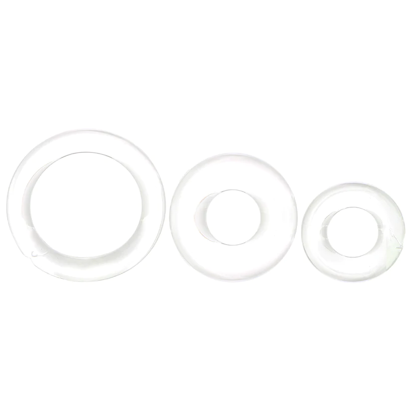 Cock Ring Set 3-Pack Clear