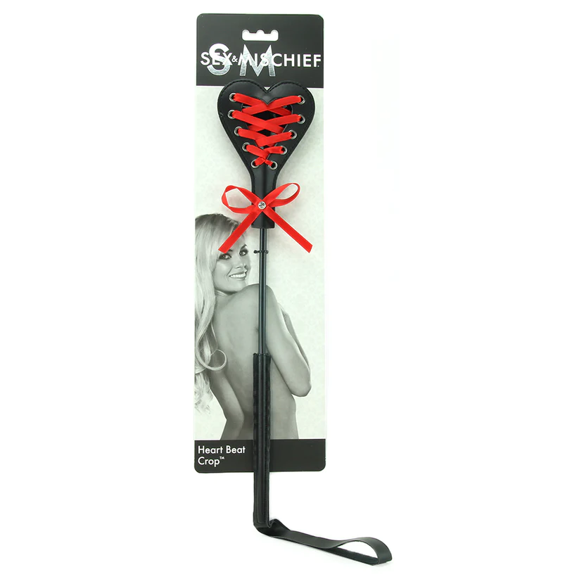Heart Beat Crop Lace-Bonded Spanking Toy