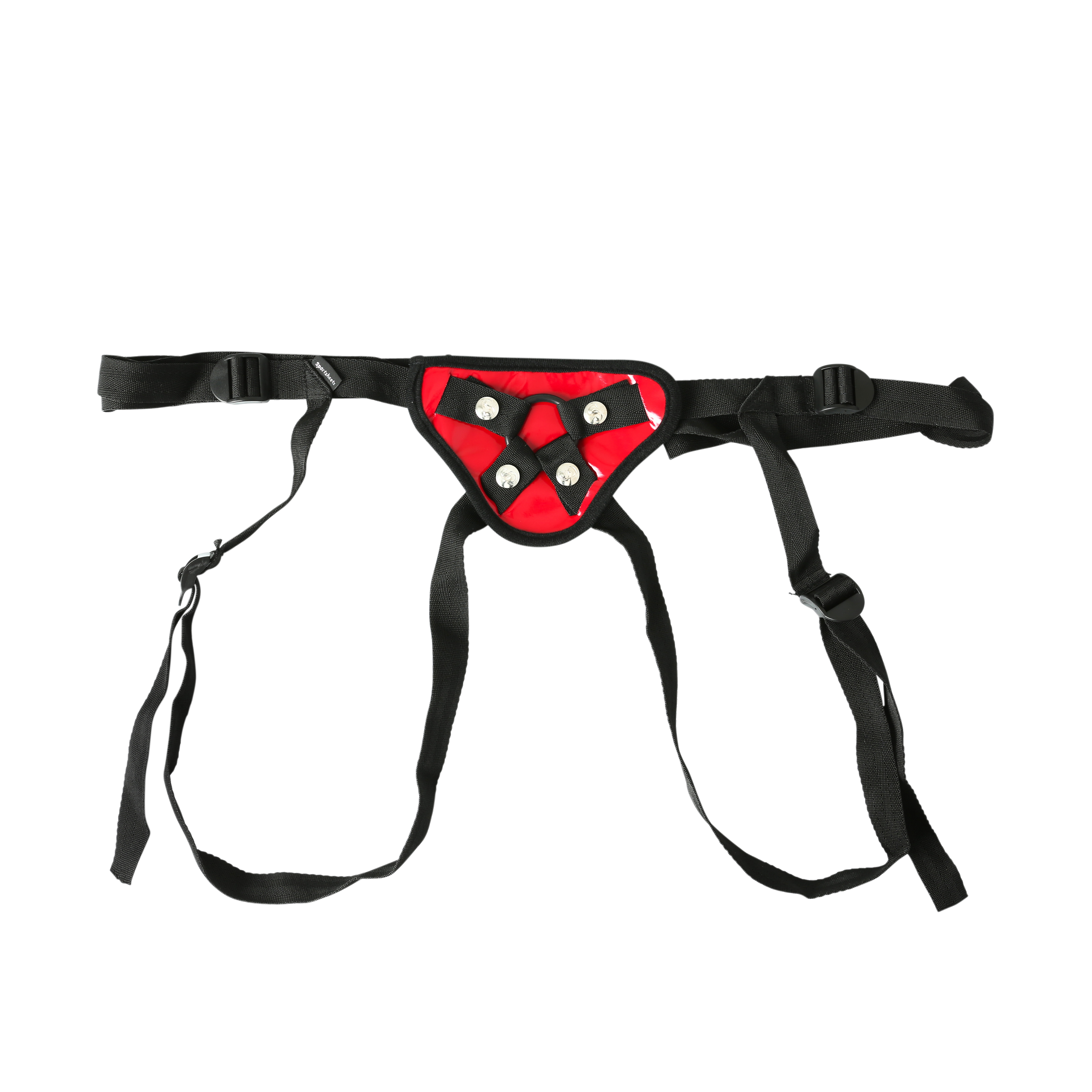 Adjustable Strap-On Harness Red