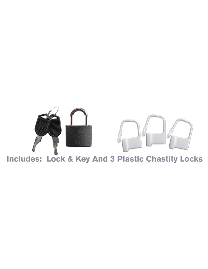 Fantasy C-Ringz Extreme Locking Chastity Cage Black