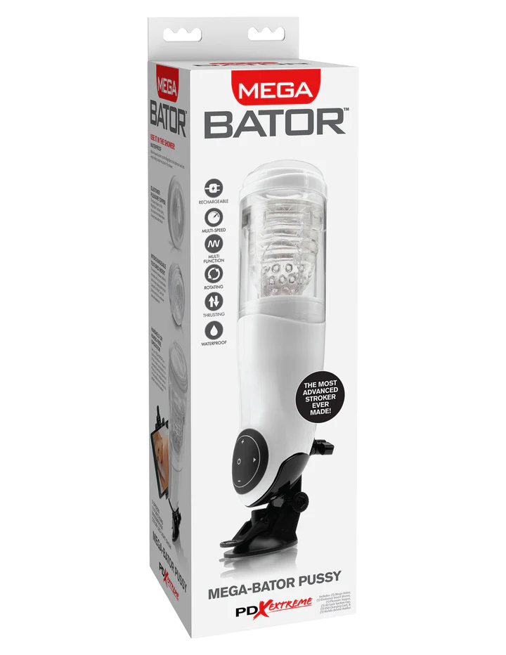 Mega-Bator Rotating Hands-Free Thrusting Pussy Stroker