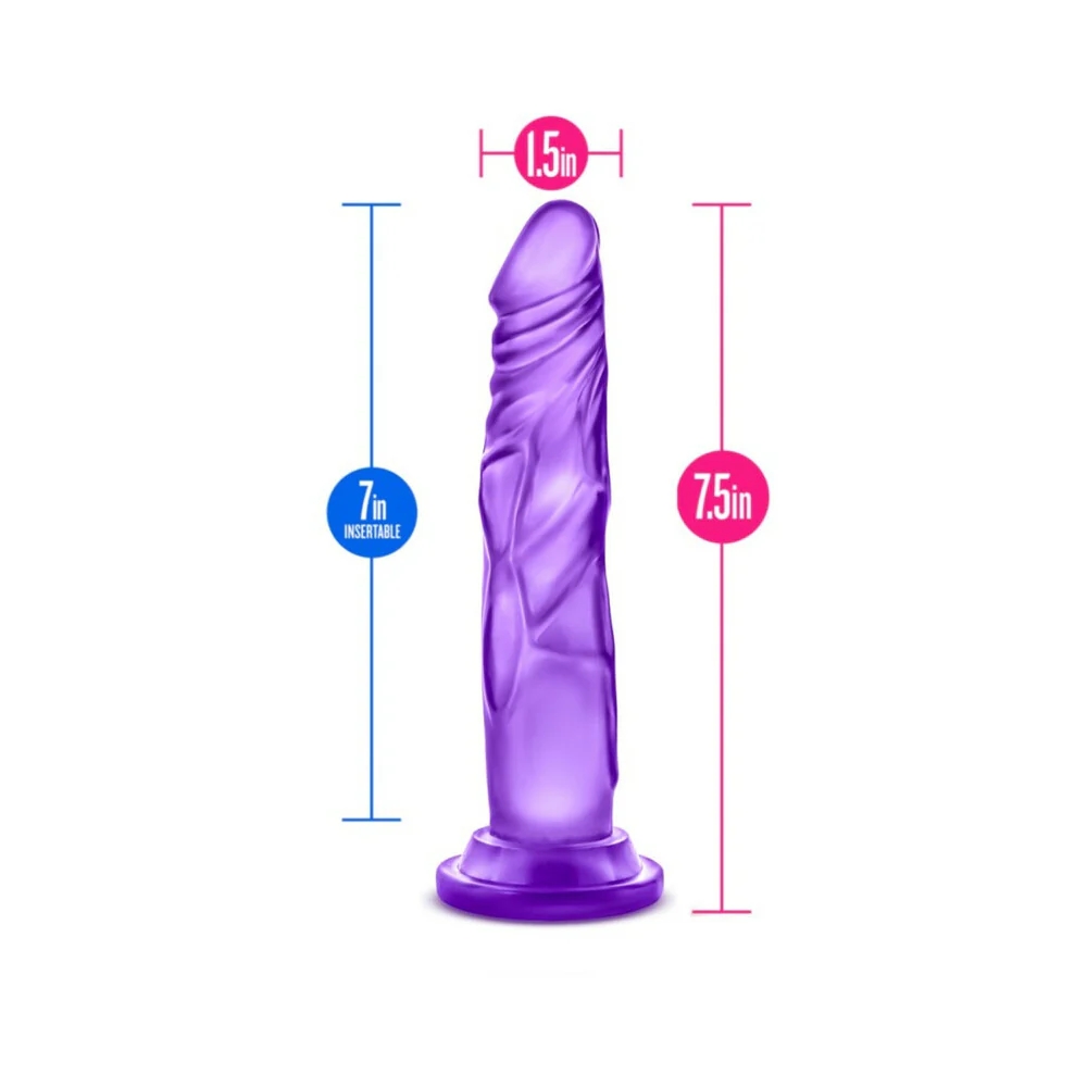 7.5 in. Realistic Dildo Purple