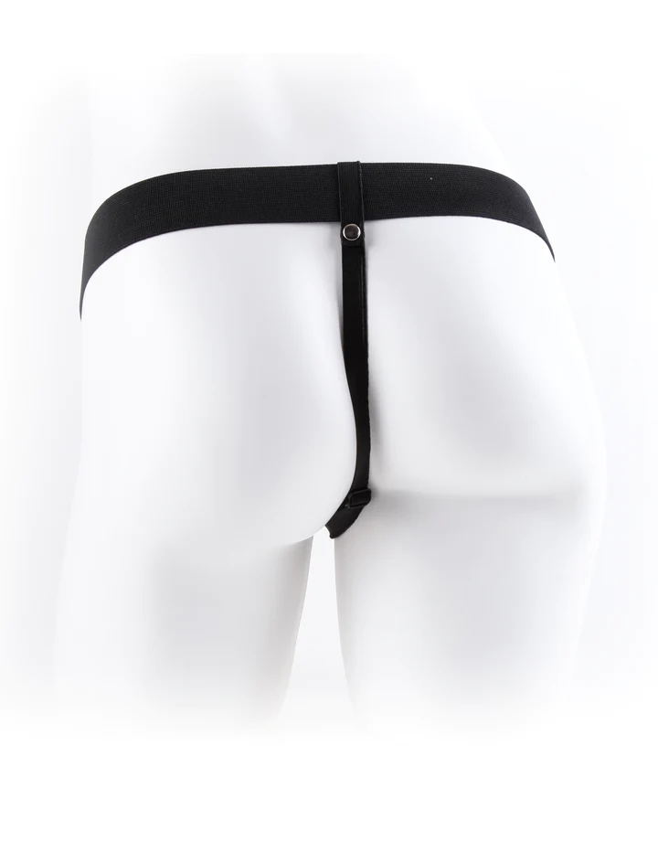 Hollow Strap-On Realistic 7 in. with Balls Beige