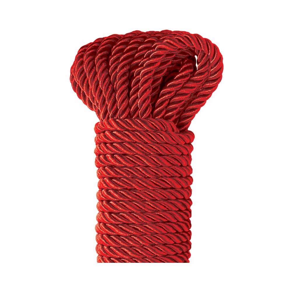 Deluxe Silk Bondage Rope 32 ft. Red