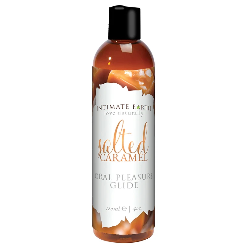 Intimate Earth Sea Salt Caramel Flavored Glide 4 oz.