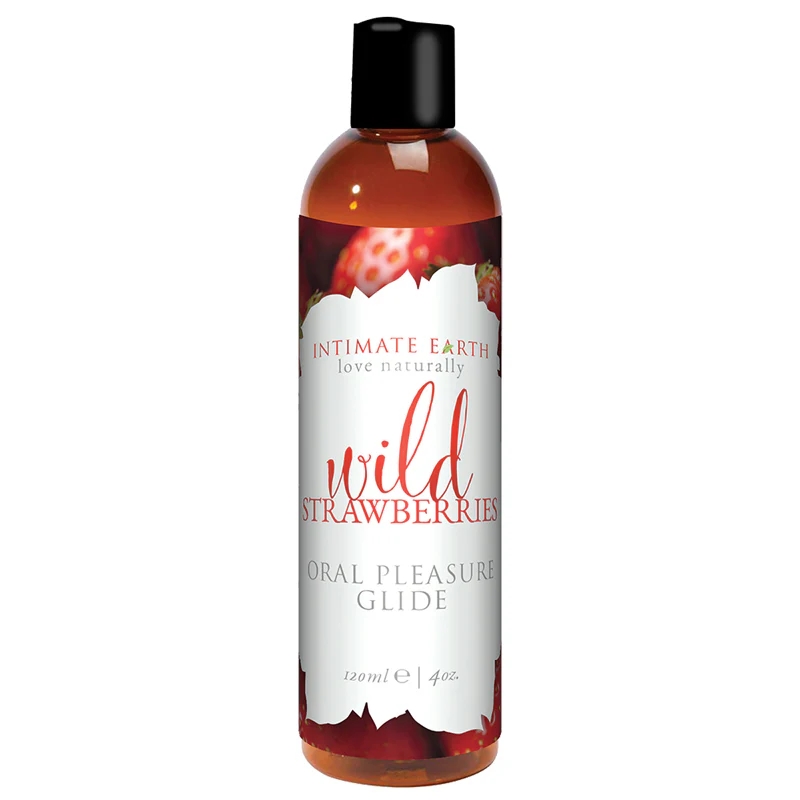 Intimate Earth Succulent Strawberries Flavored Glide 4 oz.