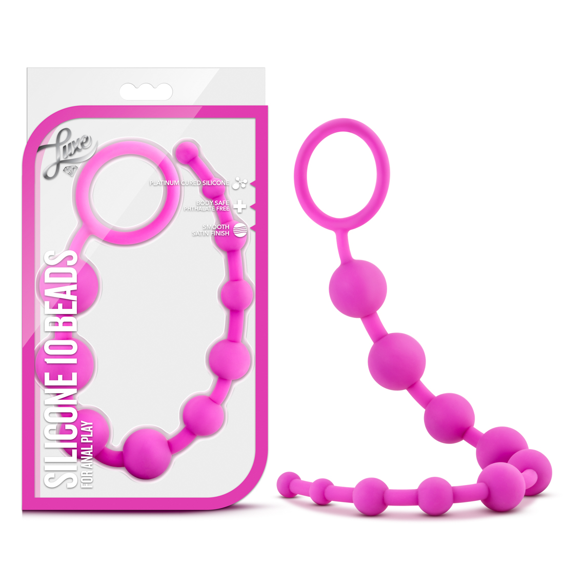 Anal Luxe Silicone 10 Anal Beads