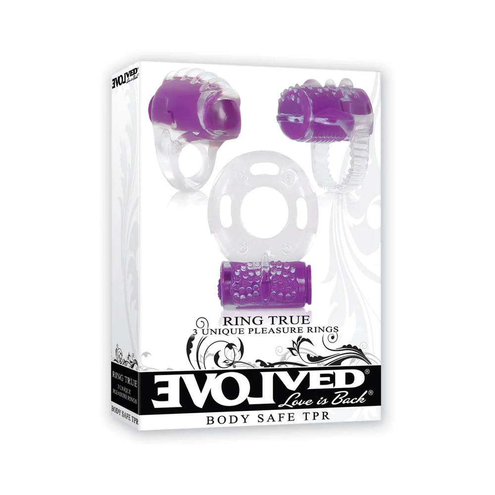 Silicone Vibrating Cock Ring Set 3-Piece