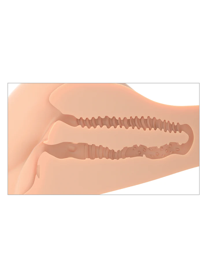 360º Banger Dual Entry Masturbator Beige