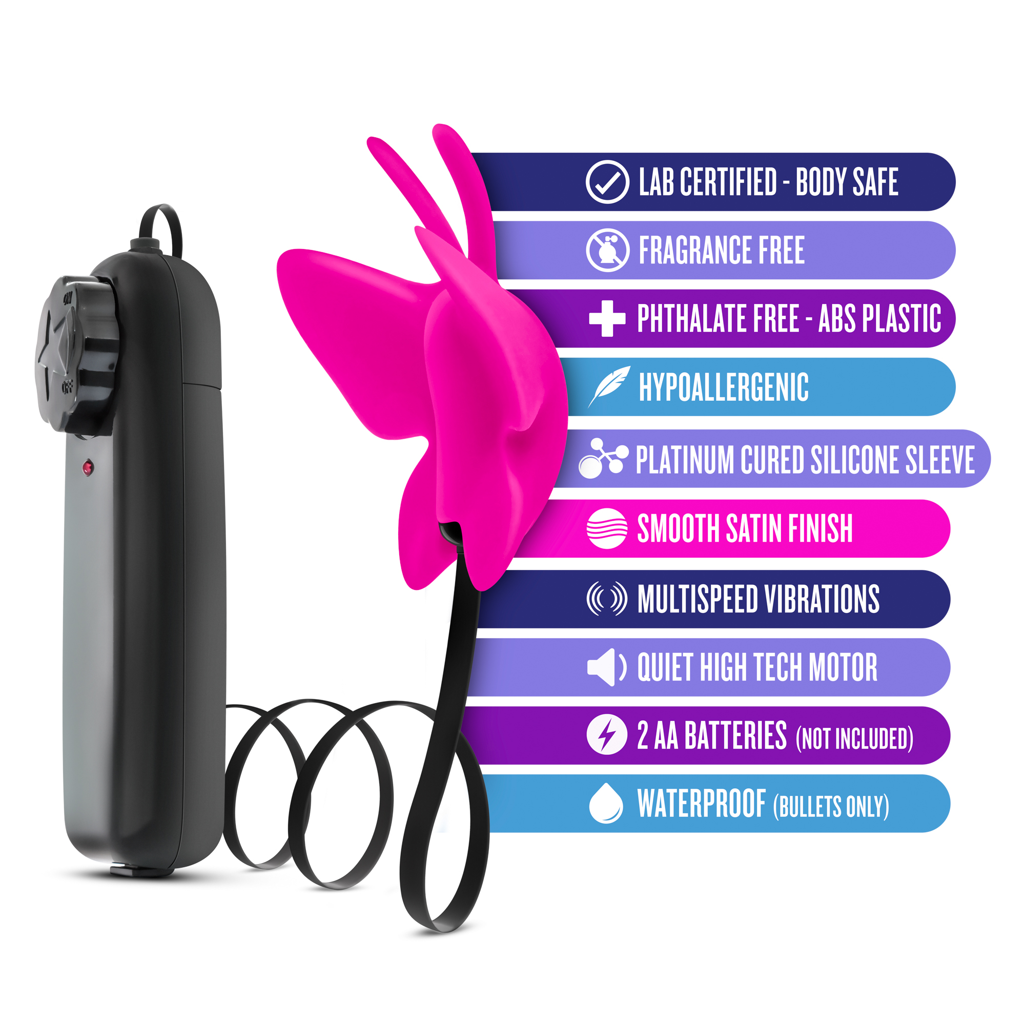 Butterfly Teaser Silicone Mini Vibrator with Remote