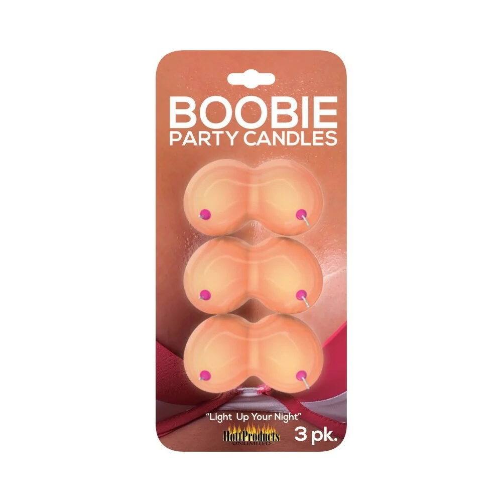 Boobie Party Candles 3pk (61442) | SlipDix.com