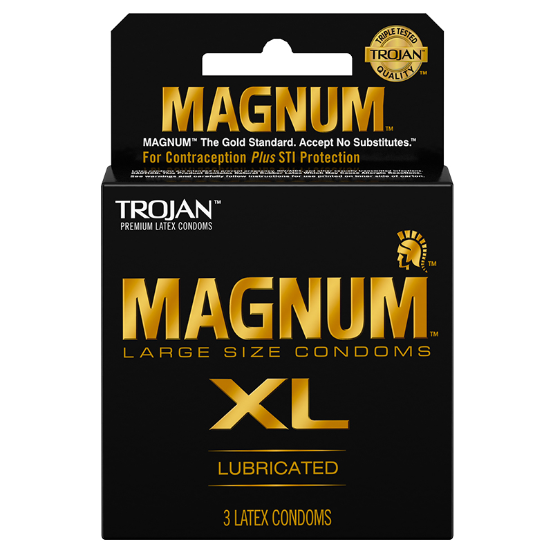 Trojan Magnum XL Large Size Condoms 3-Pack