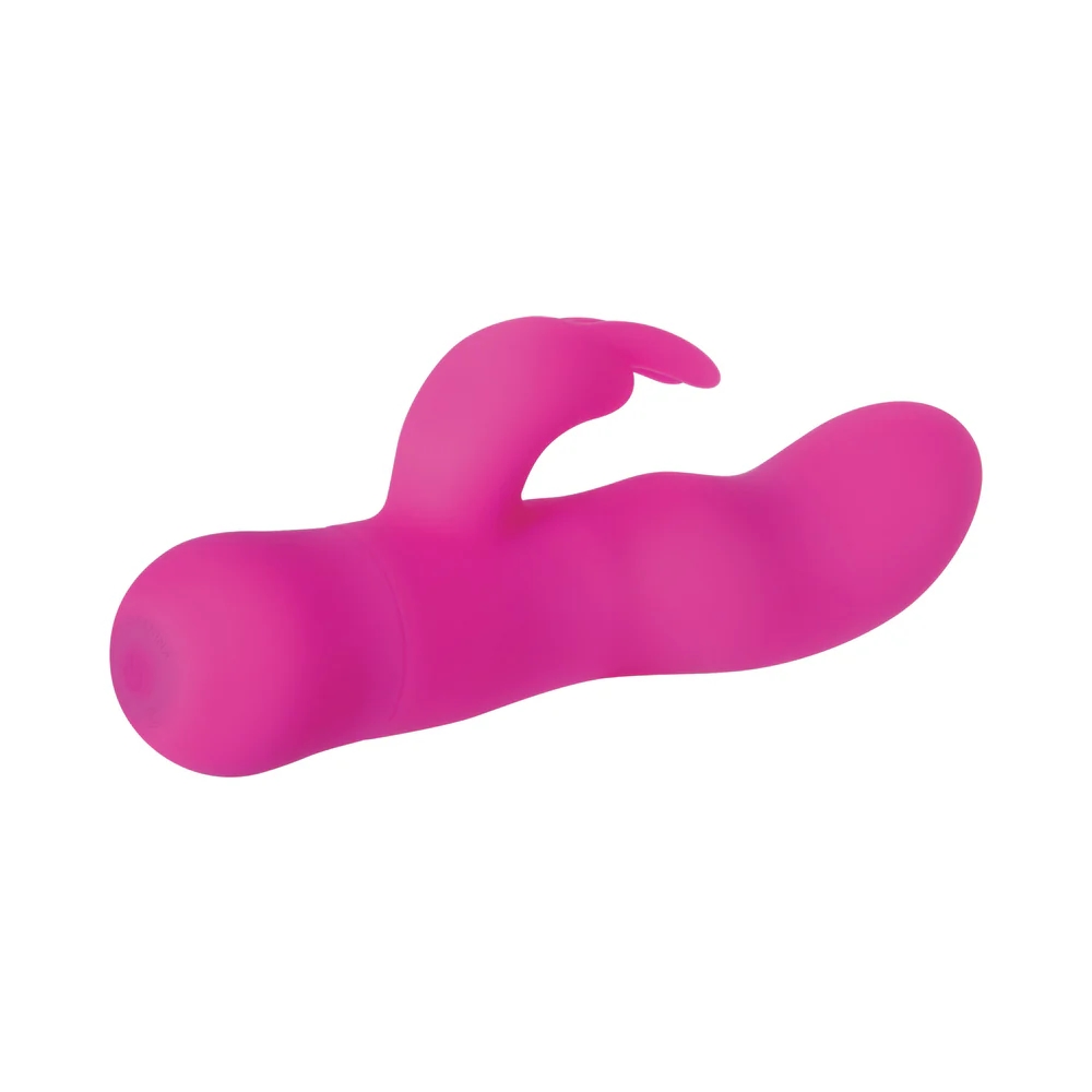 Mini Silicone Dual-Motor Rabbit Vibrator Pink
