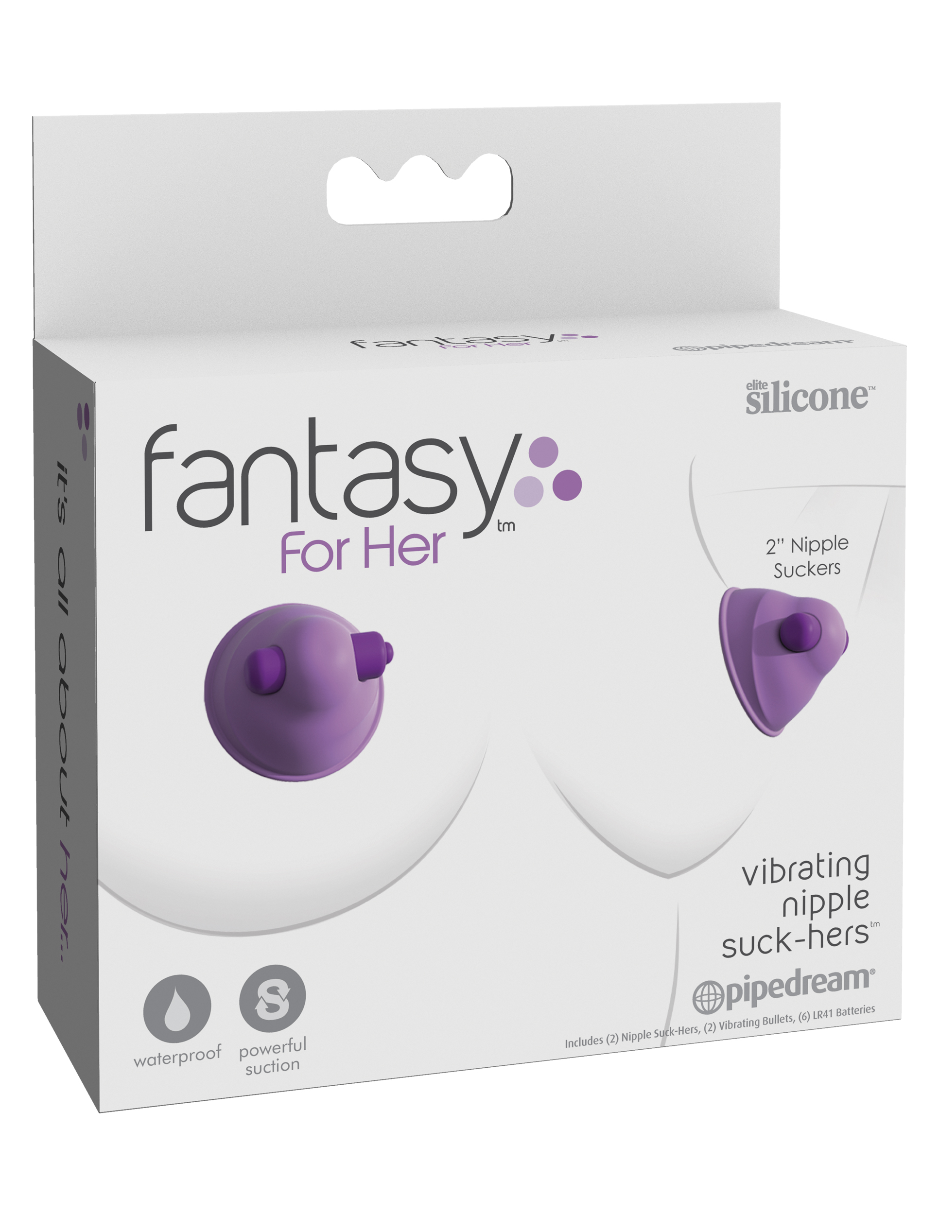 Her Silicone Vibrating Nipple Suck-Hers Purple