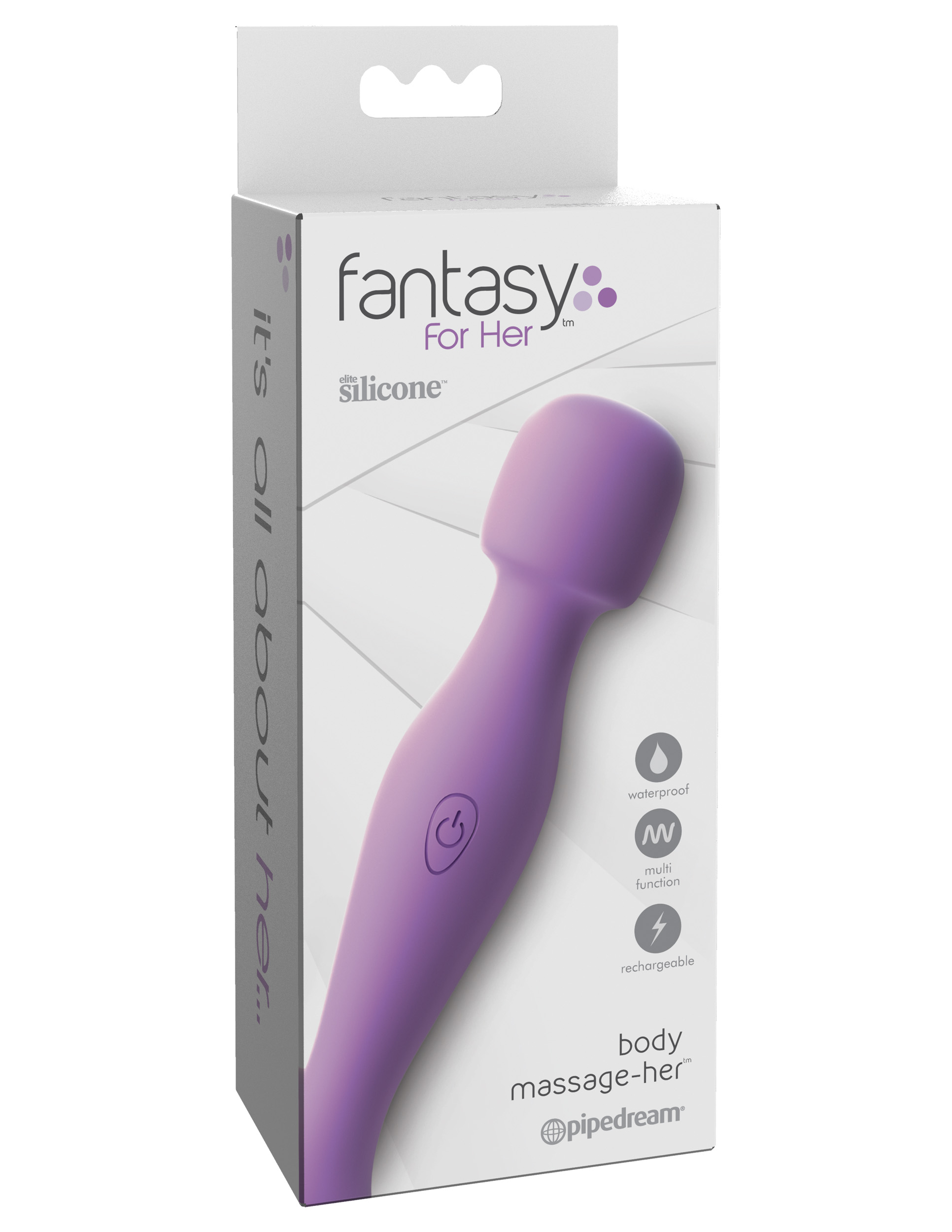 Body Massage-Her Silicone Wand Vibrator Purple