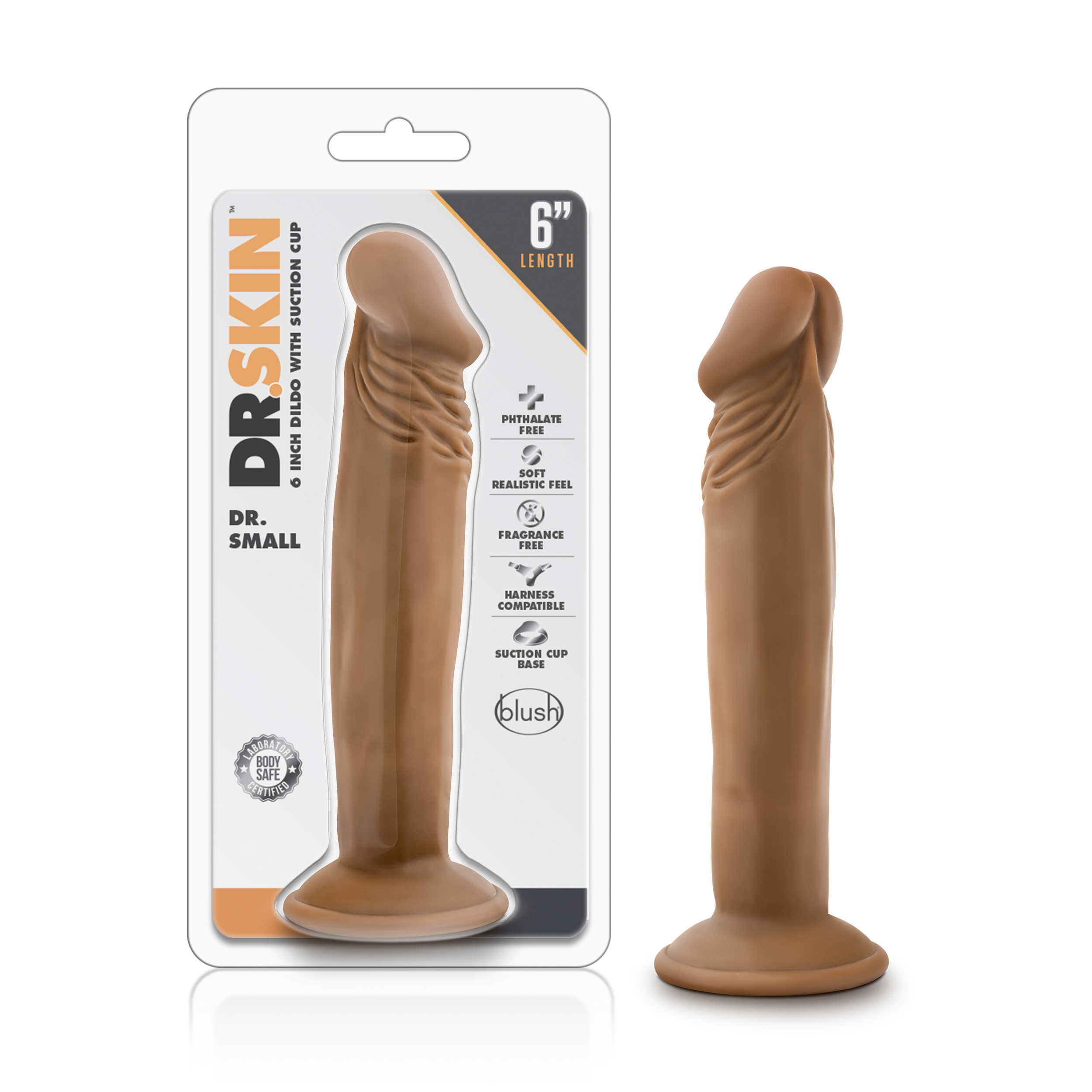 6 in. Realistic Dildo Tan