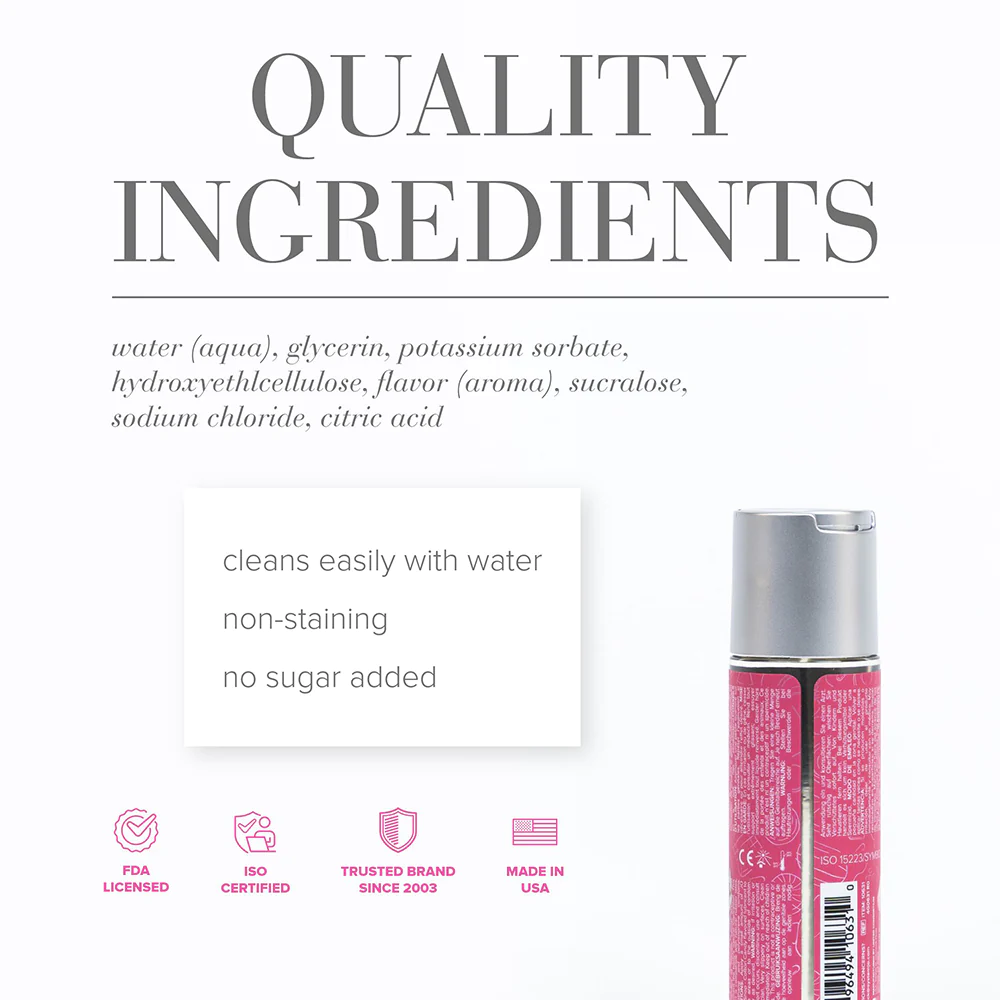 JO H20 Cotton Candy Flavored Water-Based Lubricant 2 oz.