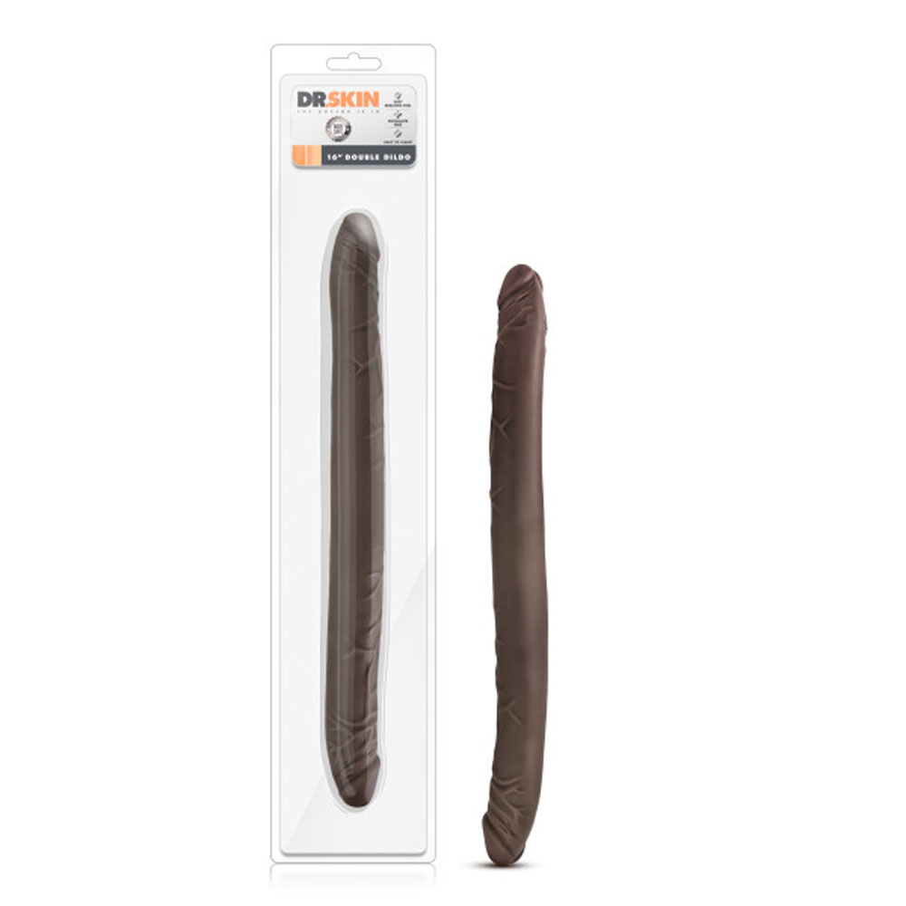 16 in. Double Dildo Brown