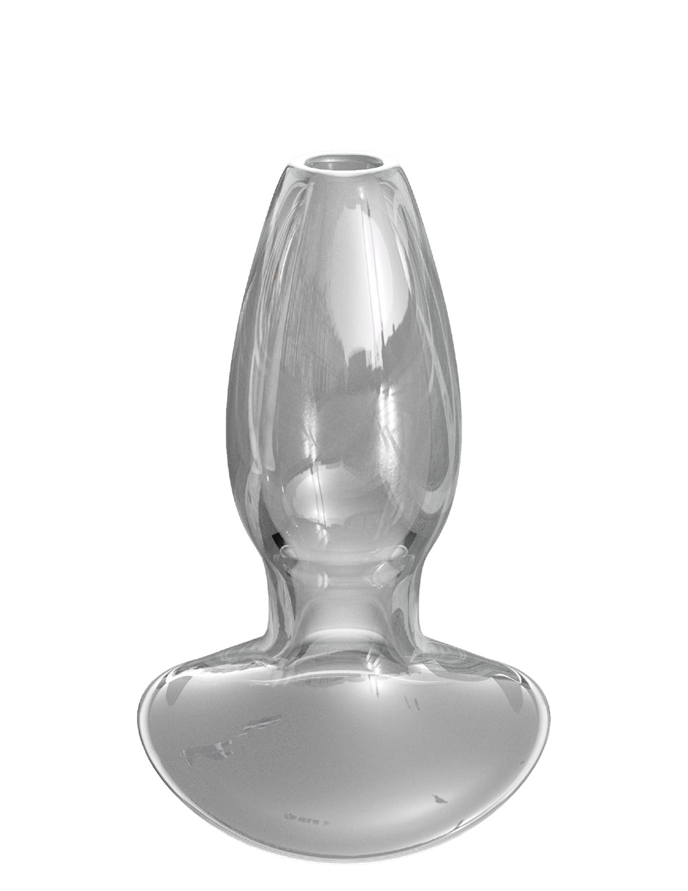 Anal Fantasy Elite Collection Beginner's Anal Gaper Glass Tunnel Butt Plug Clear