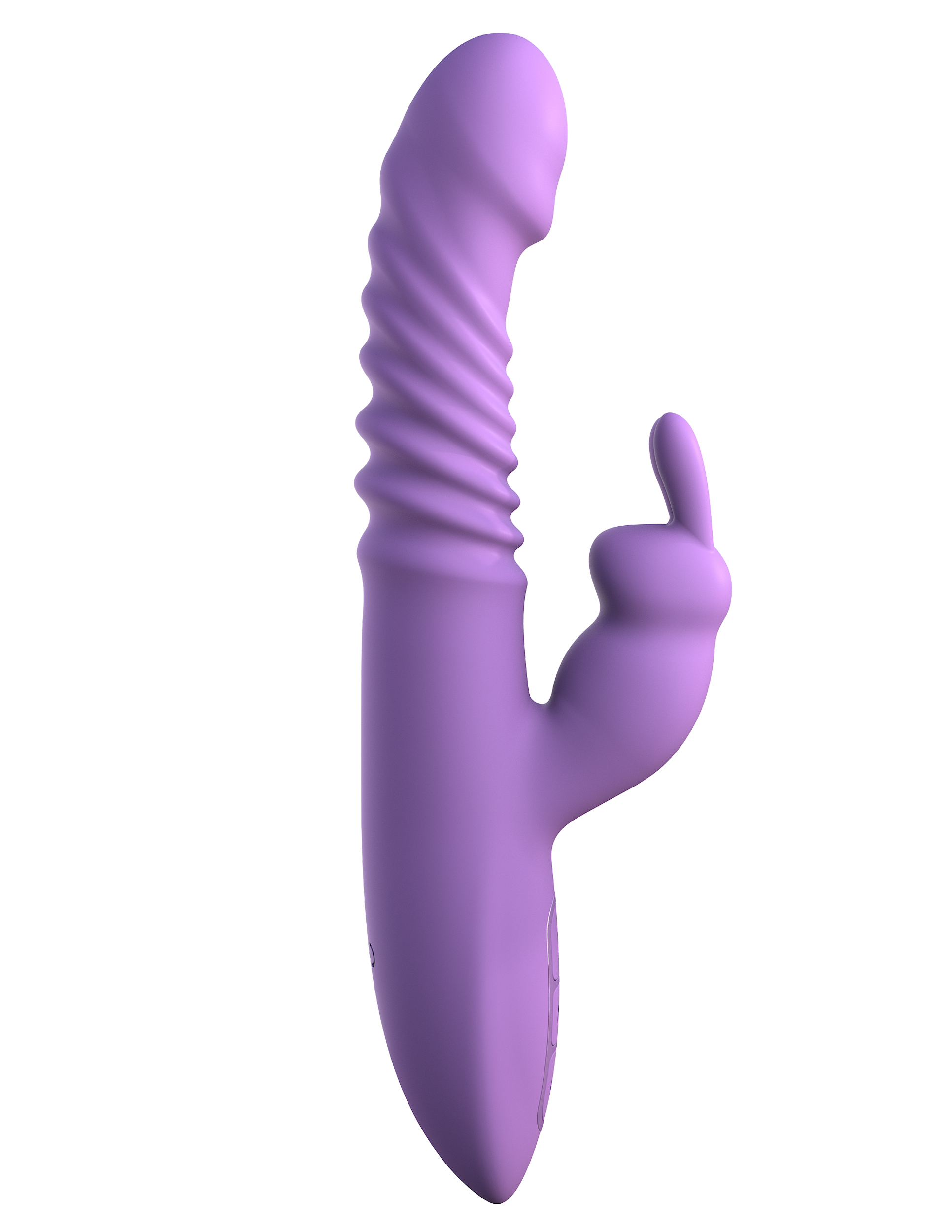 Her Thrusting Silicone Rabbit Vibrator Purple
