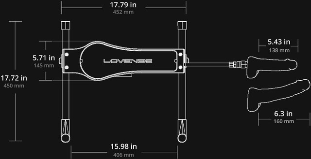 Lovense Bluetooth App-Compatible Sex Machine (80830) | SlipDix.com