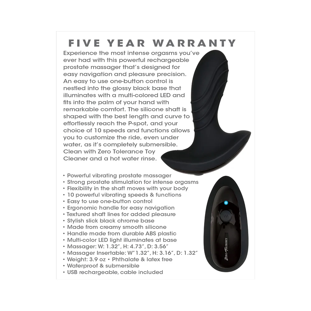 The Gentleman Vibrating Silicone Prostate Massager