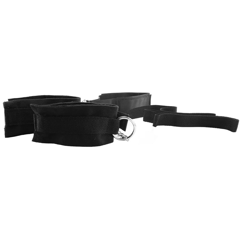 Lux Fetish Collar Cuffs & Leash Set