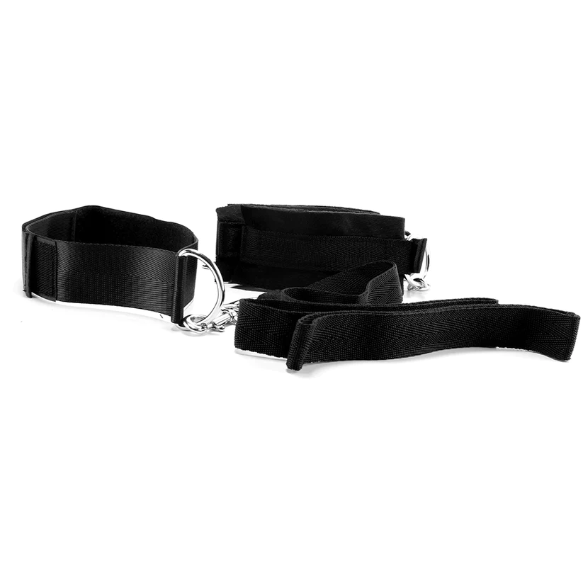Lux Fetish Collar Cuffs & Leash Set