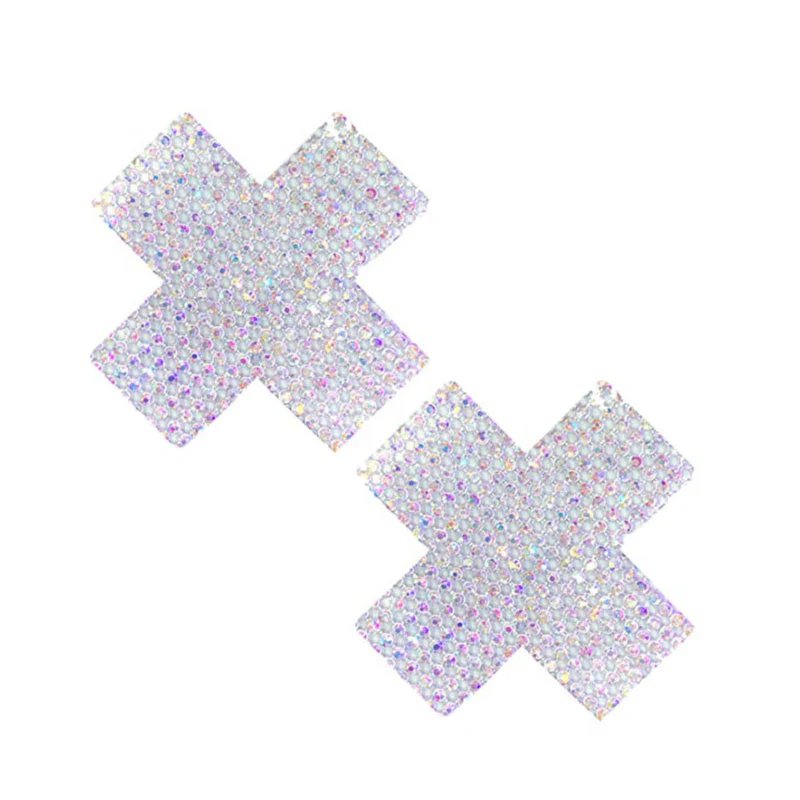 Neva Nude Pasty X Factor Crystal Silver (73873) | SlipDix.com