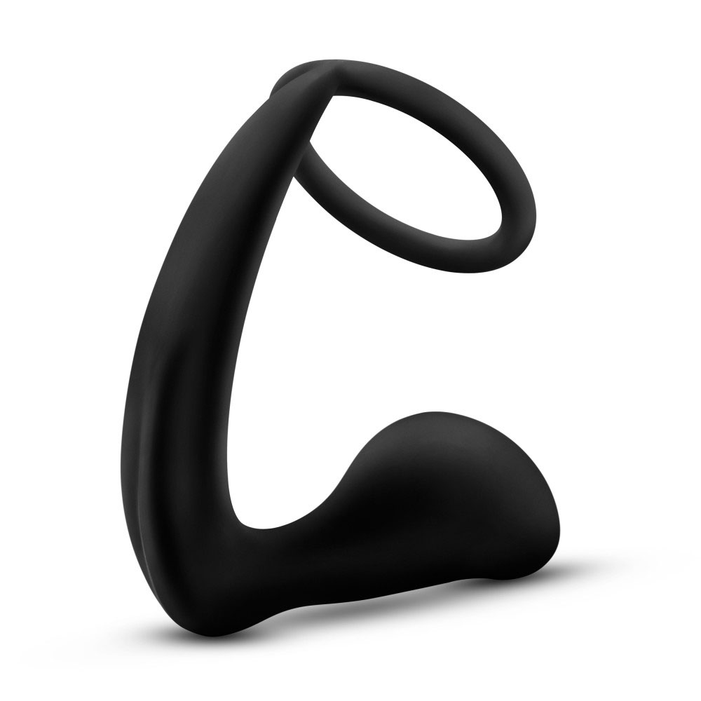 Anal Silicone Cock Ring with Butt Plug Attachment