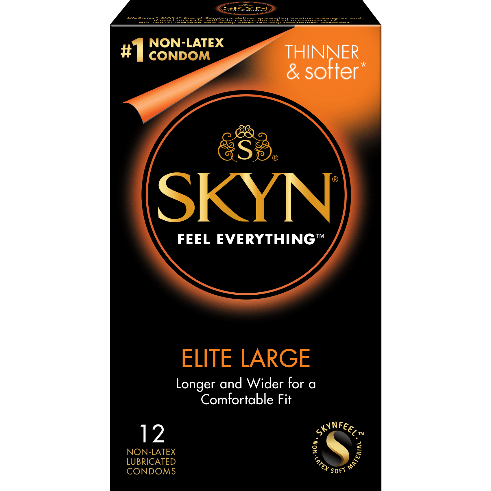 Lifestyles SKYN Large Polyisoprene Condoms (12-Pack) (39709) | SlipDix.com