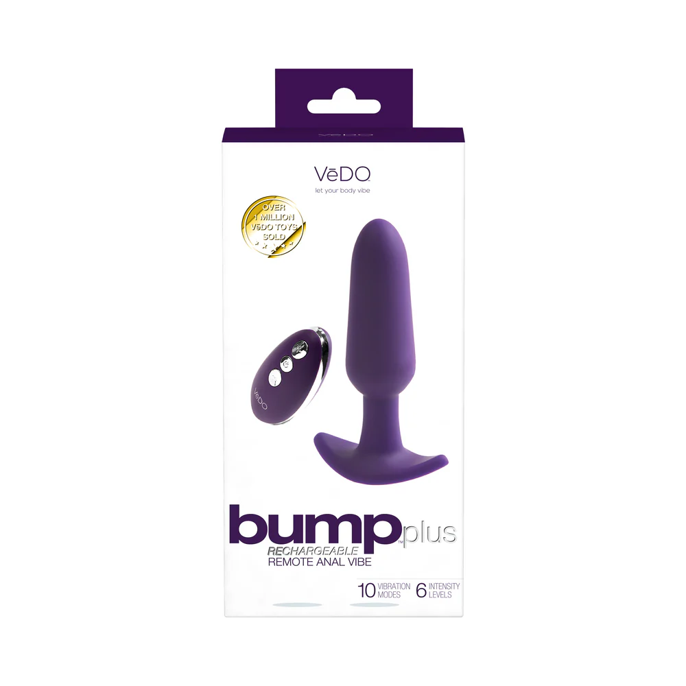 Bump Plus Anal Vibrating Silicone Butt Plug with Remote