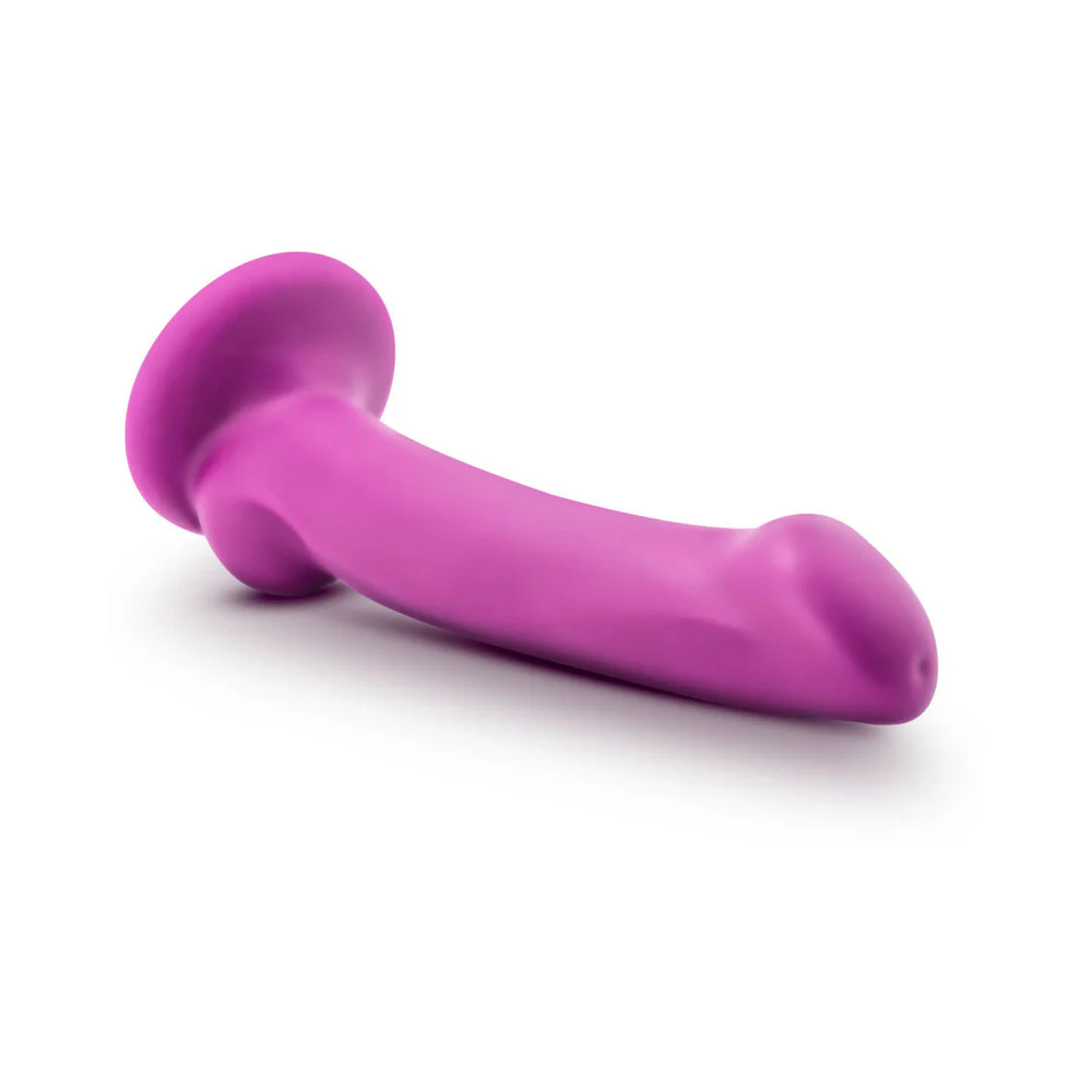 7 in. Dual Density Silicone Dildo Violet