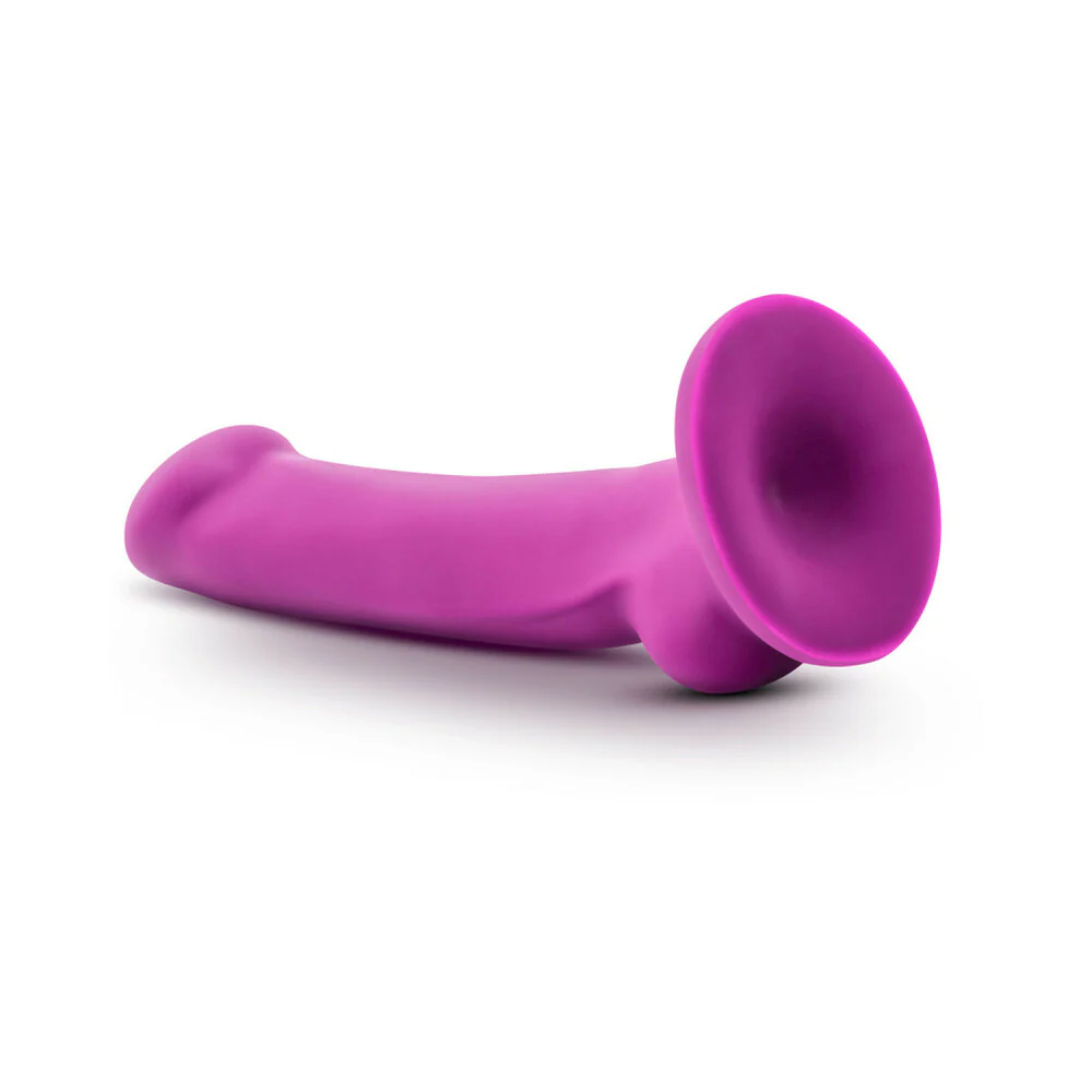 7 in. Dual Density Silicone Dildo Violet