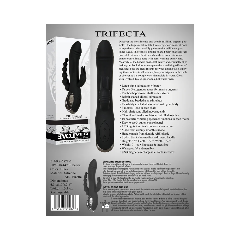 Triple Stimulation Dual Entry Rabbit Vibrator
