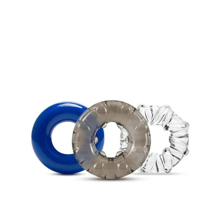 Triple Stretch Cock Rings 3-Pack