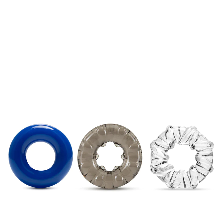 Triple Stretch Cock Rings 3-Pack