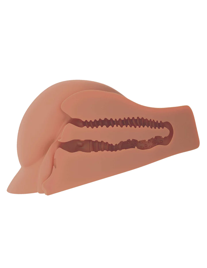 Perfect Ass Dual Entry Masturbator Tan