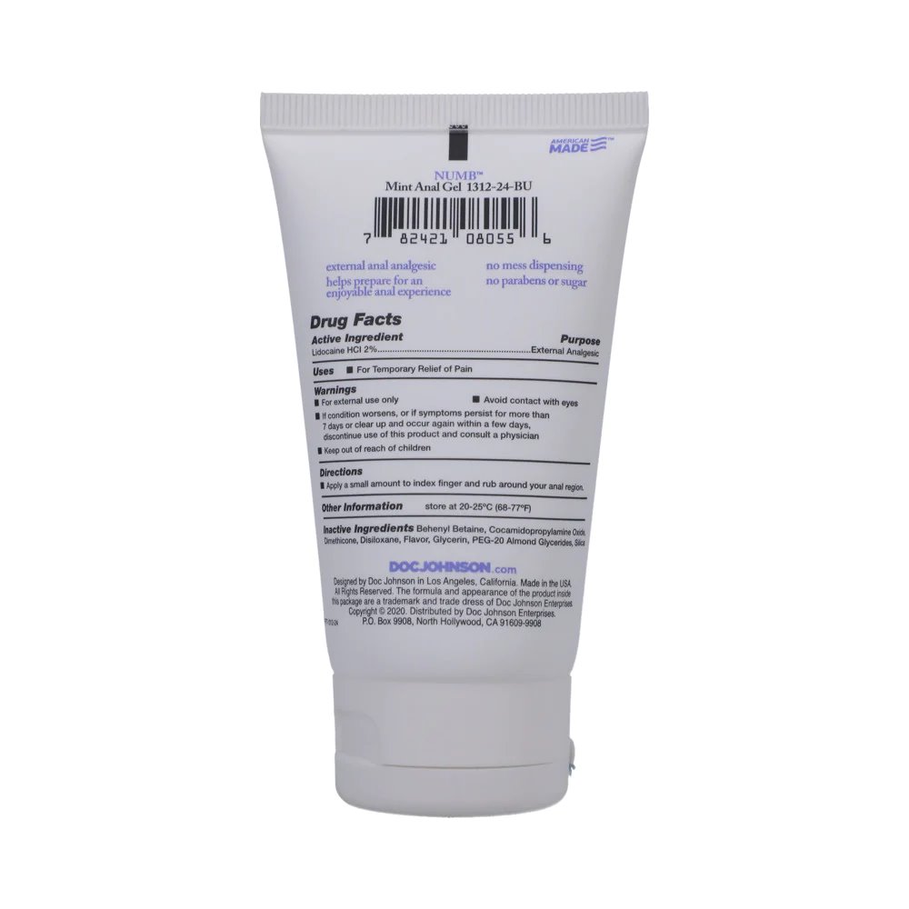 Anal Numbing Gel Mint 2 oz.