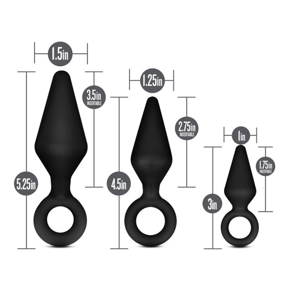 Anal Silicone Loop Butt Plug Training Kit