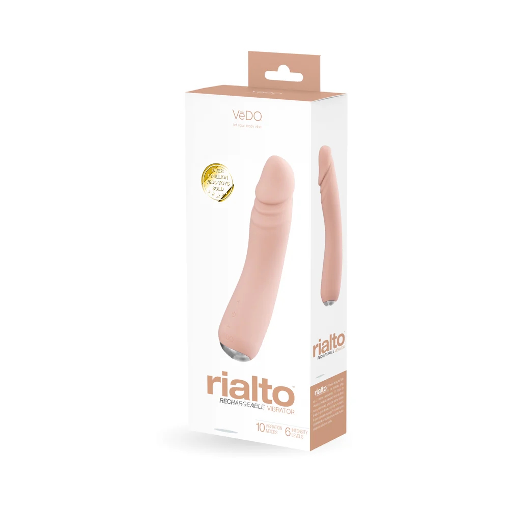 7.5 Inch VeDO Rialto Realistic Vibrator Vanilla